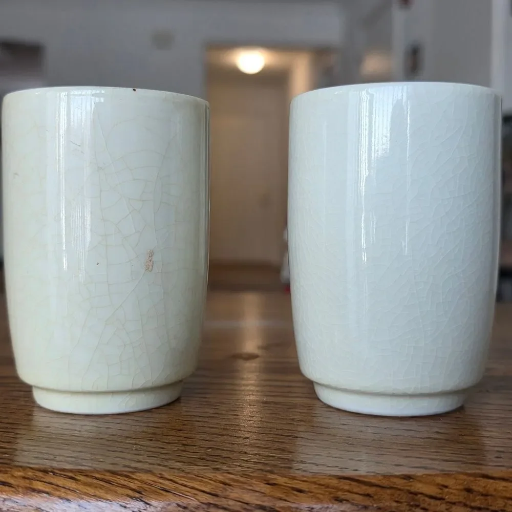 Title: ✨ Vintage Japanese Satsuma Geisha Tea Cups - Set of 2 ✨